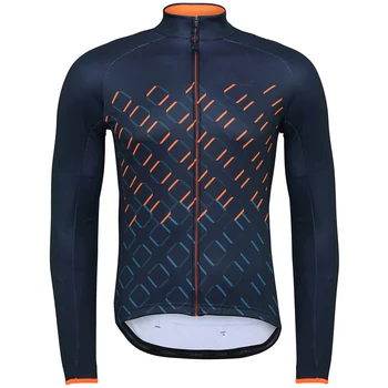 Nový Pro Tým 2021 Zimní Tepelné Fleece Jersey Cyklistické Oblečení Dlouhý Rukáv Cyklistický Dres Ropa Ciclismo Modré Blesky Xxs-4xl