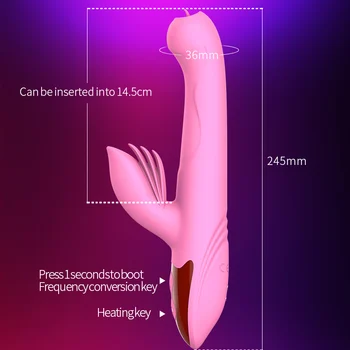 Nový Robertek Vibrátor Sex Hračky Pro Ženu, Teleskopické Topení Klitoris Stimulátor AV Hůlka Masér Hračky pro Dospělé