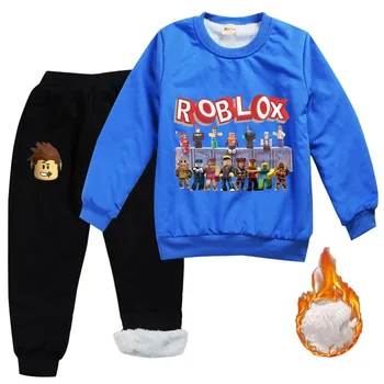 Nový Roblox Dítě Oblečení Fleece Svetr Kabát Bunda Kalhoty Chlapci Dívky Zimní Oblečení pro Děti od Narození Vánoční Dárek