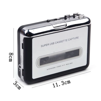 Nový Usb Kazeta Capture Usb Kazetový Přehrávač USB Tape Drive Odolný Přenosný USB Rekordér Velkoobchodní Bez Baterie