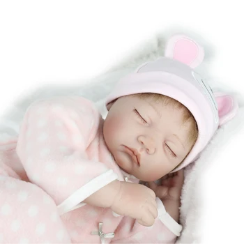 NPK DOLL 22inch realistické silikonové reborn baby doll zavřené oči, vlasy kořeny plněné tělo bebe reborn děti dárek panenka hračky