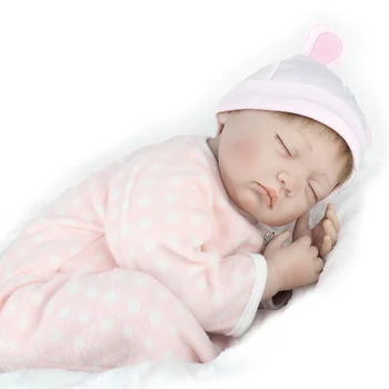 NPK DOLL 22inch realistické silikonové reborn baby doll zavřené oči, vlasy kořeny plněné tělo bebe reborn děti dárek panenka hračky