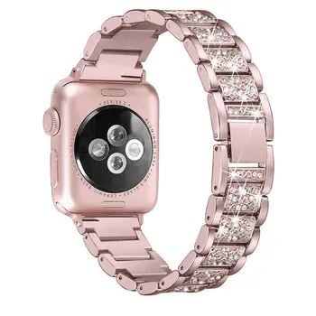 Náramek Pro Apple Watch 6 iWatch Kapela Série 6/5/4/3/2/1 Popruh Pro Apple Watch SE 44 mm 40 mm 42 mm 38 mm Bling Metal Kapely
