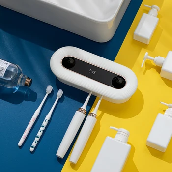 Nástěnný Koupelnový Kartáček, zubní Pasta na oblečení Domácnost UV Dezinfekce Držák na zubní Kartáček USB Nabíjení Koupelnové Doplňky