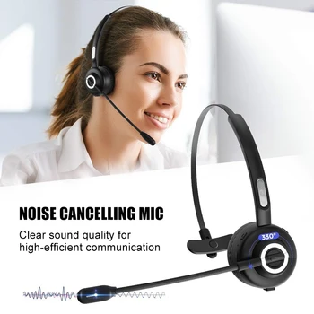 Obchodní Bluetooth Sluchátka Ear-hook Handsfree Sportovní Sluchátka S Mikrofonem Nabíjecí Základna pro Kanceláře, Call Centra, Domova Pro Samsung