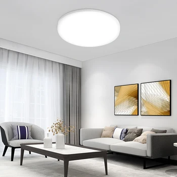 Obývací Pokoj Ultra-Tenké Moderní Panel Flush Montáž na Povrch Studená Teplá Bílá LED Stropní Svítidlo 15W/20W/30W/50W pro Ložnice, kuchyně