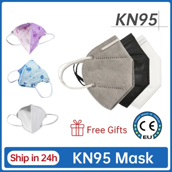 Ochranná Maska KN95 větrání mascarilla Prachu Maska Filtr 6-Vrstva Ústa Masky JINJIANG DÍTĚ Máscara Маска Topeng muka