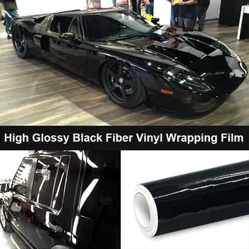 Ochranu laku 50x152CM Vysoce Lesklý Černý Vinyl Balení Filmu Car Vzhled Motocyklu Tablet univerzální Samolepky Car Styling