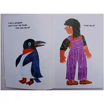 Od Hlavy až k Patě Od Eric městě Carle Vzdělávací anglicky Picture Book Learning Card Příběh Kniha Pro Dítě Děti Děti Dárky