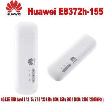 Odemčený Huawei E8372h-155 USB WiFi Modem 4G 150Mbps LTE FDD Pásma 1/3/5/7/8/20 TDD Band 38/40/41 Mobilní 3G USB Dongle