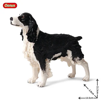 Oenux 13.5x3.8x11.3cm Klasický anglický špringršpaněl Akční Figurky Pet Pes Zvířat Model PVC Vzdělávací Živoucí Děti, Hračky