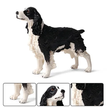 Oenux 13.5x3.8x11.3cm Klasický anglický špringršpaněl Akční Figurky Pet Pes Zvířat Model PVC Vzdělávací Živoucí Děti, Hračky