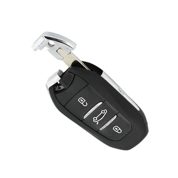 OkeyTech 3 Tlačítka 433Mhz 7945 Čipové Karty Smart card Key Dálkové Ovládání HU83 Čepel S Emergency Blade pro Peugeot 308 508 Citroen C4
