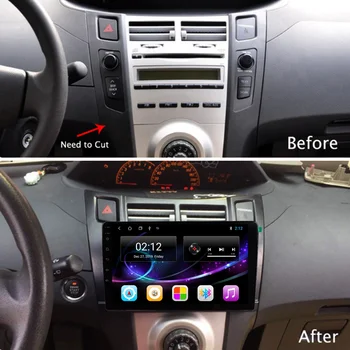 OKNAVI pro Toyota Yaris 2005-2012 Android 9.0 9 Palcový Multimediální Auto DVD Přehrávač GPS Navigace, 2din Bluetooth Autorádio Anténa