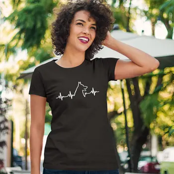 OKOUFEN německý Ovčák tep tričko letní styl módní unisex topy tumblr casual O-krk bavlna vtipné tričko