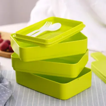ONEUP Zdravého Materiálu Oběd Box Multi-vrstva Mikrovlnná trouba Topení Bento Boxy s Vysokou Kapacitou pro Skladování Potravin Kontejner Lunchbox Příbory