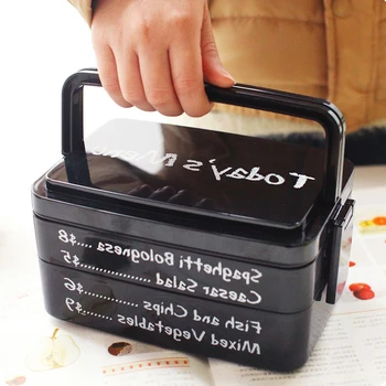 ONEUP Zdravého Materiálu Oběd Box Multi-vrstva Mikrovlnná trouba Topení Bento Boxy s Vysokou Kapacitou pro Skladování Potravin Kontejner Lunchbox Příbory