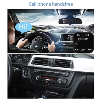 Onever Auto MP3 Přehrávač, Bluetooth, FM Vysílač Sada do Auta S Dual USB HandsFree Magnetické Základny Nabíječka do Auta FM Modulátor
