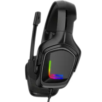 ONIKUMA K20 PS4 Headset Herní Sluchátka s Mikrofonem LED Světlo Prostorový Zvuk, Bass PC Gamer Sluchátka pro Nový Xbox One Telefon