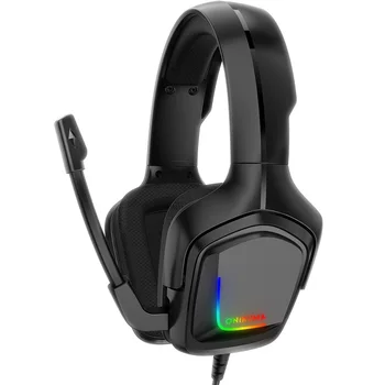 ONIKUMA K20 PS4 Headset Herní Sluchátka s Mikrofonem LED Světlo Prostorový Zvuk, Bass PC Gamer Sluchátka pro Nový Xbox One Telefon