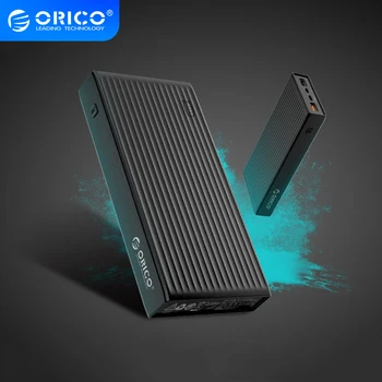 ORICO QC3.0 Power Bank 10000mAh BC1.2 Typ-C obousměrný Quick Charger 18W Max Výstup Externí Baterie pro Samsung Xiaomi