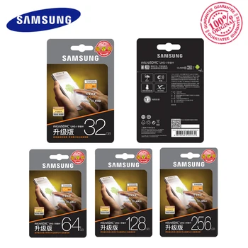 Originál SAMSUNG EVO+ Micro SD Karty 128GB 16GB 32GB Class10 SDHC SDXC UHS-1 Paměťové karty 256GB MicroSD TF Card 64GB, 80MB/s