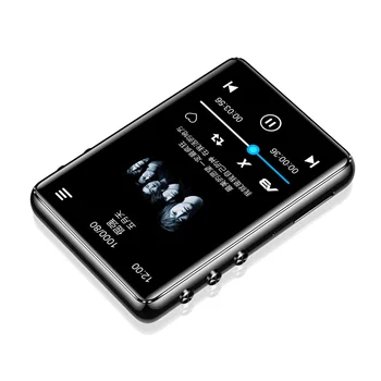 Originální Bluetooth 5.0 metal MP4 přehrávač, dotykový displej 2,4 palce vestavěný reproduktor 16G s e-knihy, rádio nahrávání přehrávání videa