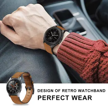 Originální Kožené kapela Pro samsung Galaxy hodinky 3 46mm popruh Gear S3 hranice náramek Huawei watch 2/2e gt popruh 45 mm 22 mm kapela