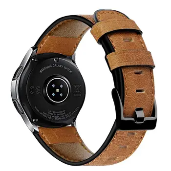 Originální Kožené kapela Pro samsung Galaxy hodinky 3 46mm popruh Gear S3 hranice náramek Huawei watch 2/2e gt popruh 45 mm 22 mm kapela