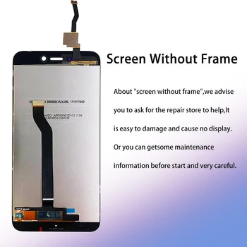 Originální LCD+Rám Pro Xiaomi Redmi 5A LCD Displej Náhradní Pro Redmi 5A Obrazovce Digiziter Shromáždění AAA Kvality