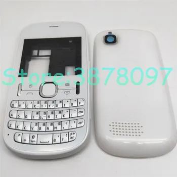 Originální Pro Nokia 200 Nových Plně Kompletní Mobilní Telefon Kryt Pouzdro+Anglická Klávesnice S Logem