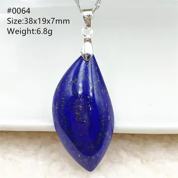 Originální Přírodní Královská Modrá Lapis Lazuli Přívěsek Pro Ženy, Muže Kapka Vody Ovál Crystal Láska Dárek Náhrdelník AAAAA