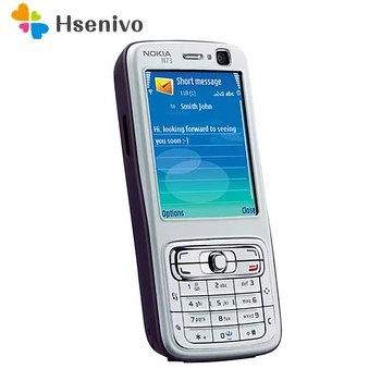 Originální Repasované Nokia N73 Mobilní Telefon Odemčený GSM angličtina arabština ruská Klávesnice