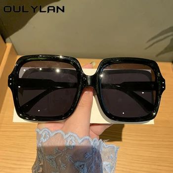 Oulylan 2021 Trendy Klasické Náměstí sluneční Brýle, Ženy, Muži Retro Brand Gradient Nadrozměrných Sluneční Brýle Brýle UV400 Velké Rámy