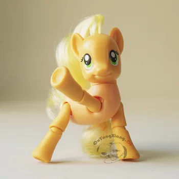 P8-051 Akční Figurky 8 cm Malé Roztomilé Koně, Model Panenka Applejack Applebucking Poseable Anime Hračky pro Děti