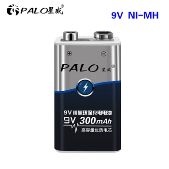 PALO Nimh 9V 6F22 9v Dobíjecí Baterie 300mAh nízké self-propuštěn 9 volt baterie
