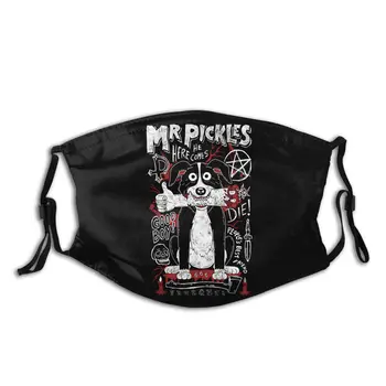Pan Pickles Unisex Opakovaně Tvář Maskou Psa Satana Proti Oparu Prachotěsný ochranný Kryt Respirátor Muflové Masky s Filtry