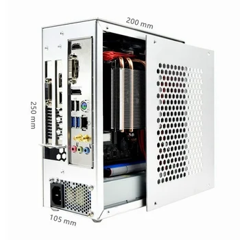 PC Gaming Case MINI ITX Malý Případě Všech Hliníkový Kufr Přenosné HTPC Desktop