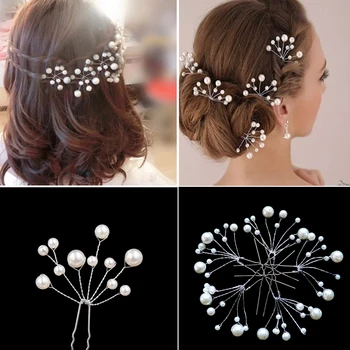 Pearl Květina Crystal Sponky Do Vlasů Ženy Vlasy Příslušenství Módní Svatební Svatební Vlasy Hřeben Vlasy Klip Čelenka Hairwear