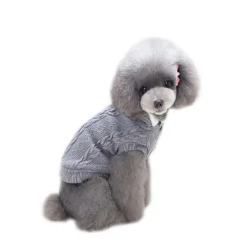 Pet Pes Oblečení Nové Teplé Pletení Srst Psa Zimní Bundy Štěně S Kapucí, Oblečení Pro Malé A Střední Psy