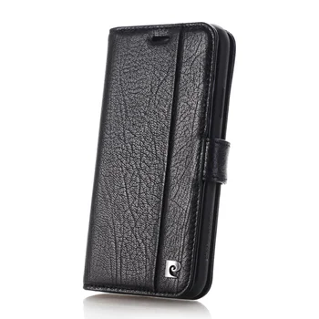 Pierre Cardin Pravé Kůže Pouzdro pro iPhone XS MAX 7 Plus Kryt Magnetické Book Flip Case Stojan Peněženka Držitele Karty