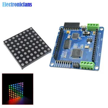 Plná barva Rainbow V2.0 Dot Matrix RGB LED Ovladač Shield + LED RGB Matrix Modul Driver Board 8 pro Arduino AVR