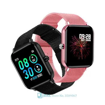 Plně Dotykové Chytré Hodinky Ženy Muži hodinky Smartwatch Elektronika Smart Clock Pro Android, IOS Fitness Tracker Sport Bluetooth Smart-hodinky