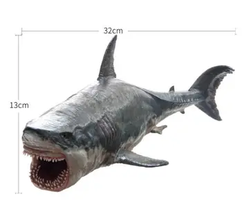 PNSO 1:35 Megalodon Model Obrázek Pravěkého Oceánu Zvířat S podstavcem Dospělé Děti, Kolekce, Věda, Vzdělání Hračky Dárek Domů Decor