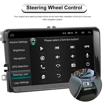 Podofo 2Din autorádia Multimediální Video Přehrávač, Auto GPS, Autoradio Pro VW Volkswagen Škoda Polo Golf Seat Passat B6 Tiguan Stereo