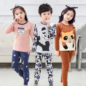 Podzimní Zimní Dětské Oblečení pro Dívky Pyžama Sady Chlapce, Pyžama, Dětské oblečení pro volný čas, Bavlněné noční Prádlo, dětské prádlo Pyžama Suit