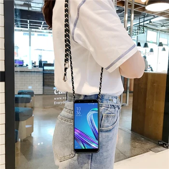 Popruh Kabel Řetěz na Krk Mobilní Telefon Pouzdro pro LG K61 Q60 Q70 C40 K20 K30 G7 ThinQ Plus Class Zero X2 2019