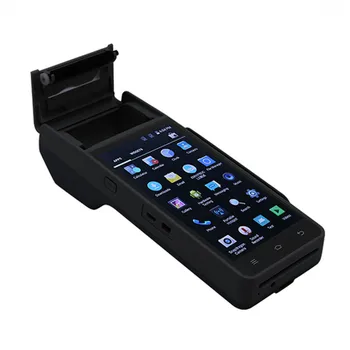POS terminál 5 palcový Dotykový displej Robustní Kapesní NFC čtečka Magnetických karet platební Android POS Terminál s Tiskárnou