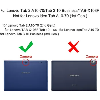 Pouzdro pro Lenovo Tab 2 A10 A10-30 A10-30F PU Kožené Stojan Folio Stand Pouzdro X30L X30F 10.1 Tablet Pouzdro pro Lenovo fundas