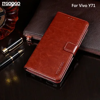 Pouzdro Pro Vivo Y11 2019 Pouzdro Kvalitní Flip Kožené Pouzdro Pro Vivo Y11 2019 Kryt Capa Telefonu, tašku, Peněženku Případě